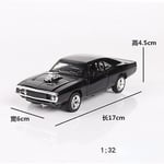 1:32 Fast & Furious Dodge Sports Car Model Simulation Car Model Alloy Lelut