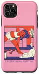 iPhone 11 Pro Max Fluffy Cat Yoga Stretch Cozy Home Yoga Cute Retro Comic Case