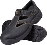 Ogrifox Ox-SLX-SB Chaussures de Travail pour Homme, Femme - Sandales - Chaussures de sécurité - ISO EN20345 - Noir/doré - Taille 36