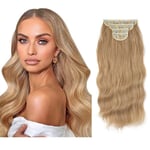 Clip-In Extensions 22 tuuman setti 4 Curly Waves naisten peruukki