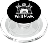 Well Hung Funny Adult Joke Stockings By Fireplace Christmas PopSockets PopGrip for MagSafe