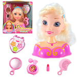 Doll Princess Styling Head Hair Dressing Accessory Baby Doll Girls Toy Birthday