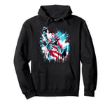 American Style Statue of Liberty Spray Paint Pullover Hoodie