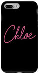 Coque pour iPhone 7 Plus/8 Plus Chloe Nom Love Femme Fille Ami Femme Epouse Rose