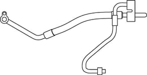 Høytrykk/lavtrykksledning, klimaanlegg MAHLE ORIGINAL AP 75 000P