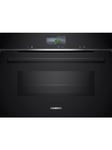 Siemens iQ700 CM776G1B1B Built-In Compact Oven with Microwave, Black