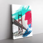 Big Box Art Golden Gate Bridge San Francisco V2 Canvas Wall Art Print Ready to Hang Picture, 76 x 50 cm (30 x 20 Inch), Multi-Coloured