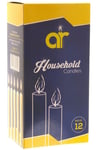 12 White Kosher Household Candles 13cm Shabbat Kosher Jewish