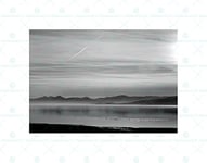 Wee Blue Coo Photo Lake Black White Ducks Mist Mountains Wall Art Print