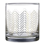 Premier Housewares Jazz Verres Tumbler, Lot de 4, Doré, 9 x 9 x 9 cm