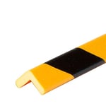 Knuffi 10015 Profilé de Protection d'angle en Mousse de polyuréthane Type E Jaune/Noir Longueur 1 m
