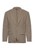 Lindbergh Cotton Linen Blazer Brun