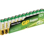 GP - Super Alkaline - AAA batteri - 12 stk.