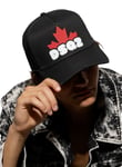 Dsquared2 DSQ2 Baseball Cap Icon Leaf Hat Black