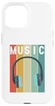 iPhone 15 Music Vintage Shirt With Headphone For Music & Music Lovers Case