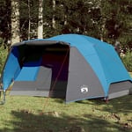 4-personers campingtelt med fortelt vandtæt blå