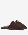 Barbour Everitt Mens Mule Slippers - Brown - Size UK 12