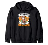 Napping Superpower Power Nap Lazy Pajama Day Sleep Sloth Zip Hoodie