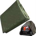 Housse de tondeuse à gazon imperméable en tissu Oxford résistant aux uv pour tracteur de jardin autoporté, 140x66x91cm (vert)