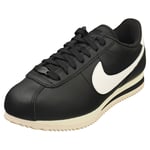 Nike Cortez 23 Premium Womens Black White Casual Trainers - 7 UK