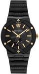 Versace VEVI00620 Greca Logo Musta/Teräs Ø41 mm