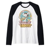 Peanuts - Feelin' Groovy Snoopy and Woodstock Raglan Baseball Tee