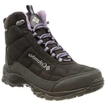 Columbia FIRECAMP BOOT Waterproof Women's Snow Boots, Black x Plum Purple, 6 UK