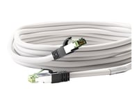 Goobay - Koblingskabel - Rj-45 (Hann) Til Rj-45 (Hann) - 1 M - Sftp, Pimf - Cat 8.1 - Halogenfri, Formstøpt, Uten Hindringer, Flertrådet - Hvit