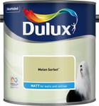 Dulux Smooth Emulsion Matt Paint - Melon sorbet - 2.5L - Walls and Ceiling