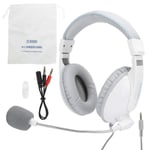 Socobeta Casque Clear Chat 3.5 Version d'interface Microphone à réduction de Bruit pour Basses Lourdes Tablette PC bilatérale Ultra Confortable