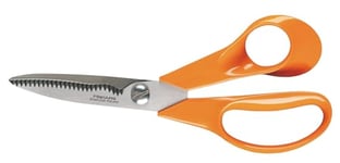 Fiskars Ciseaux de cuisine, Longueur totale: 18 cm, Acier/Plastique, Classic, 1000819, Orange