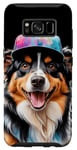 Coque pour Galaxy S8 Berger Australien Casquette Snapback Chien Animaux Imprimé