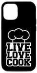 Coque pour iPhone 15 Pro Live Kitchen Love Cook Toque de chef 5 étoiles Cuisine