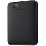 WD Elements Portable 5 Tt USB 3.0 hårddisk, svart