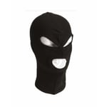 BOMULL Svart FINSTICKAD Balaclava / Rånarluva / Skidmask