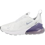 Nike Femme Air Max 270 Road-Running-Shoes, White Blue Whisper Football Grey White, 40.5 EU