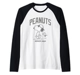 Peanuts Snoopy And Woodstock Outline Since 1950 Raglan Baseball Tee