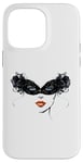 Coque pour iPhone 14 Pro Max Masque vénitien, joli visage, femme, Venise, Italie