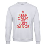 Sweat Shirt Homme Keep Calm And Just Dance Parodie Angleterre Danse