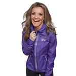 North Ridge WoMens Speed Lightweight & Water Resistant Running Jacket with Adjustable Hood - Purple - Size 10 UK