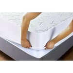 Protège Matelas Imperméable Bambou, 140 X 190 +35 Cm