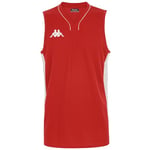 Kappa - Maillot Basket Cairo pour Homme - Rouge - Taille S