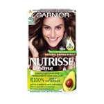 Garnier Nutrisse Permanent Hair Dye, Natural-looking, hair colour result, For All Hair Types, 4 1/2 Medium Dark Brown