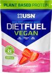 USN Diet Fuel Vegan Strawberry 880G: Dairy Free Vegan Meal Replacement Shake & V