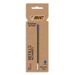 Bic Recharges pour Stylo-Bille BIC Cristal Re'New Pointe Moyenne (1,0 mm) - Bleu, Etui Carton de 3