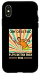 iPhone X/XS One of us two plays better than you Frisbee Disc Golf Case