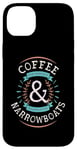 Coque pour iPhone 14 Plus Coffee Lovers Narrowboats Canal Barge Boat Life