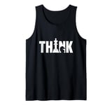 Think On Board Game Chess Lover Chess Player Tank Top