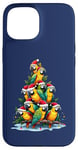 Coque pour iPhone 15 Parrot Christmas Tree Funny Polly Holiday