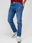 Levi's Levis 502T Regular Tapered Jeans - Blue, Mid Blue, Size 34, Inside Leg L=34 Inch, Men